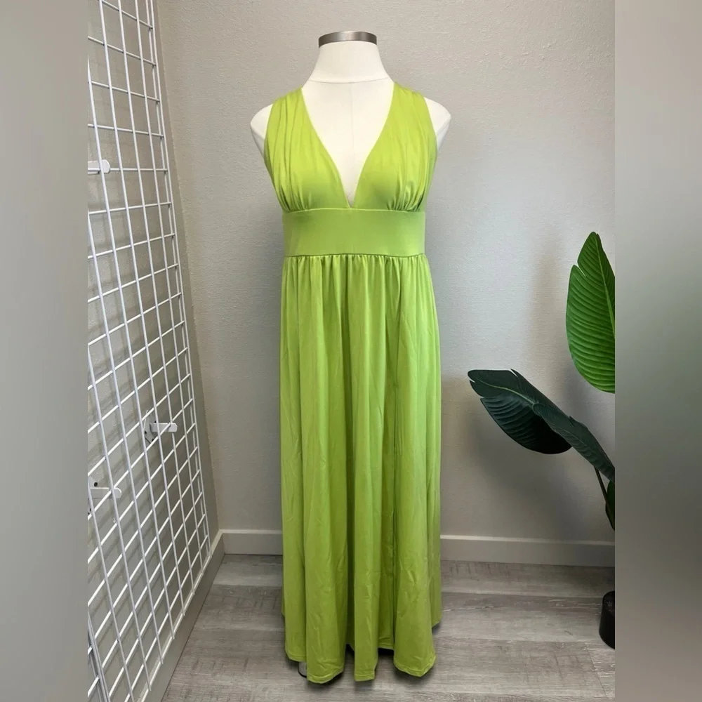 Ever Pretty Green Floor Length Dress - New - Size 26